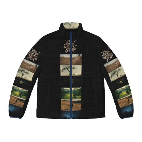 A puffer jacket inspired by the Coen brothers' film "The Ballad of Buster Scruggs"