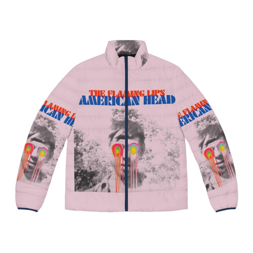 The Flaming Lips American Head Puffer Jacket for Alternative Music Lovers