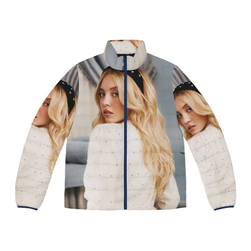 Sydney Sweeney Wearing a Stylish Aesthetic Puffer Jacket