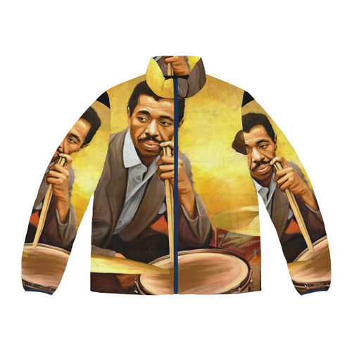 Puffer jacket honoring the legacy of renowned jazz drummer Philly Joe Jones