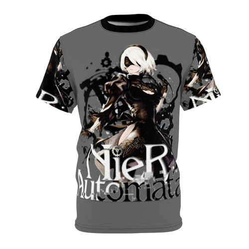 Nier Automata Inspired Graphic T-shirt with Animal Pattern Design