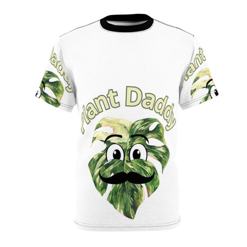 Fashionable all-over-print t-shirt featuring a lush botanical design for plant lovers and enthusiasts