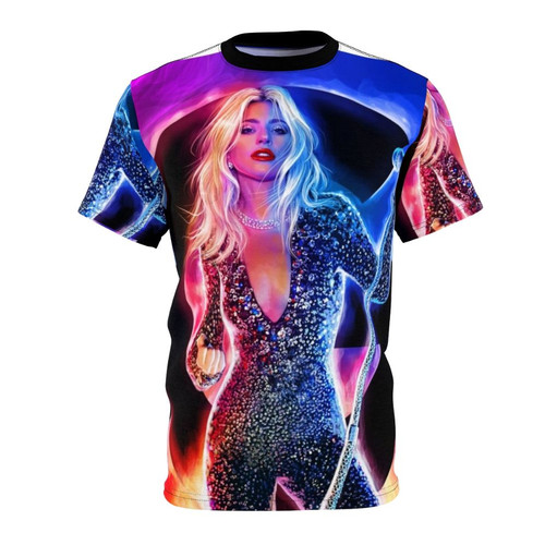 Neon Music Abstract Graphic T-shirt