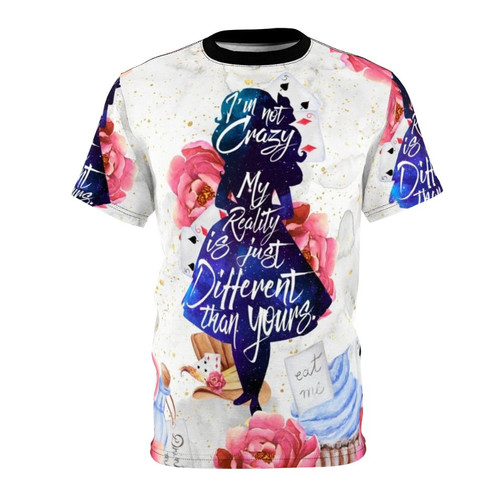 Women's t-shirt with a "I'm Not Crazy" quote inspired by the Alice in Wonderland book
