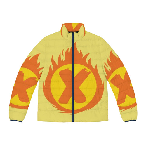 Superhero X Fire Insignia Puffer Jacket