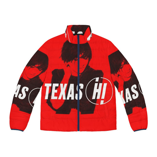 Texas Band Puffer Jacket - 90s Alternative Scottish Pop Band Fashion