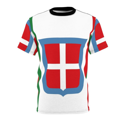 Vintage Italian flag design from the Kingdom of Italy in 1861 printed on a high-quality t-shirt