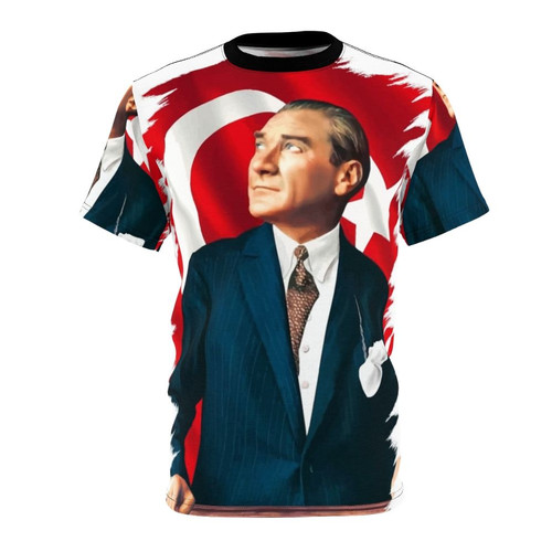 Mustafa Kemal Ataturk commemorative t-shirt featuring the iconic Turkish leader