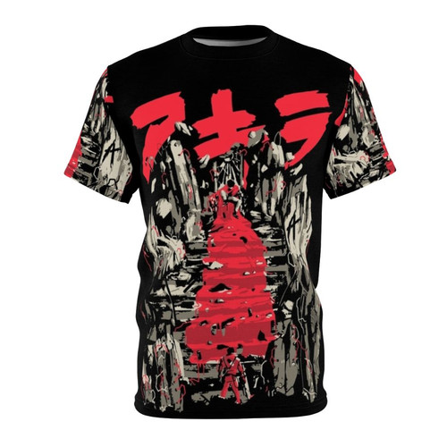 Retro cyberpunk style Akira-inspired graphic t-shirt
