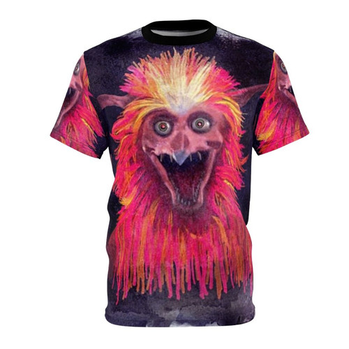 Fiery fantasy creature t-shirt with labyrinth-inspired design