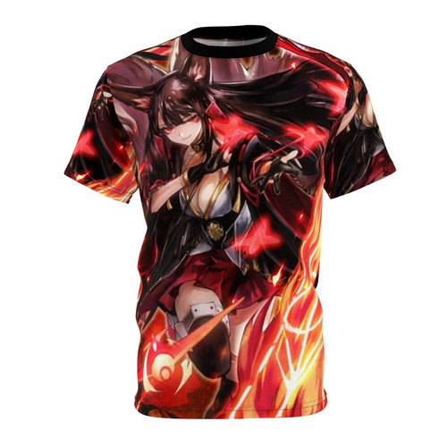 Stylish anime t-shirt featuring the character Akagi from the game Azur Lane