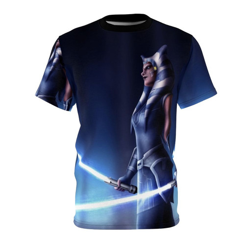 Ahsoka-inspired togruta jedi t-shirt with lightsabers and star wars elements