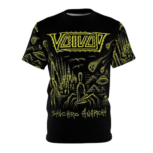 Synchro Anarchy Inspired T-Shirt featuring Voivod album artwork