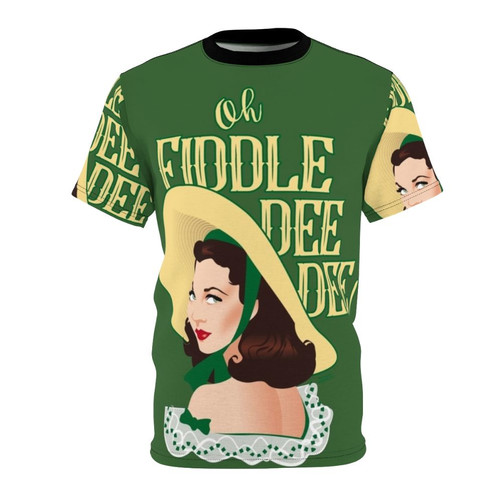 Vibrant t-shirt design featuring the "Fiddle Dee Dee" motif, inspired by the artwork of Alejandro Mogollo.