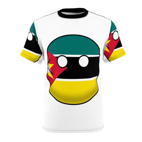 Vibrant Mozambique Countryball Design on a Soft, High-Quality T-shirt