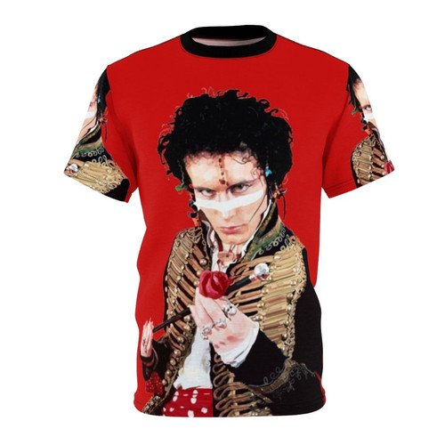Stylish adam ant inspired t-shirt with post punk graphics