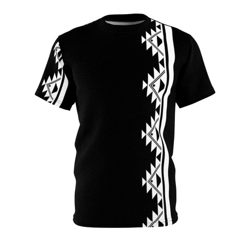 Mountain design t-shirt featuring Klamath Tribes inspired native american artwork