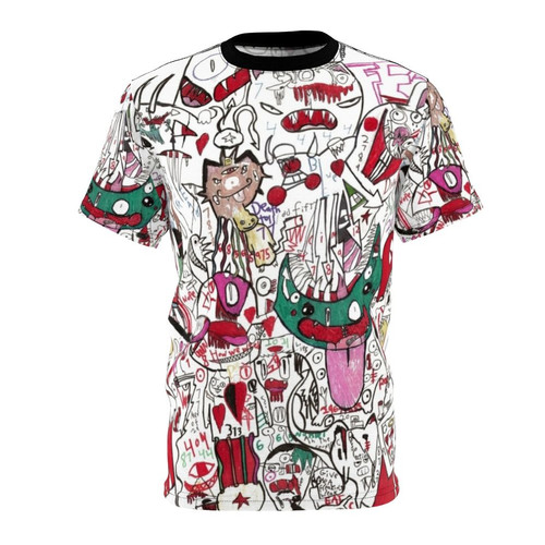 Psychedelic art inspired t-shirt with abstract, morphing design