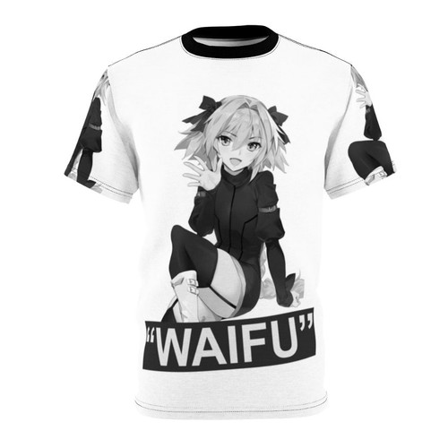 Fate-themed Astolfo anime character t-shirt with a stylish, trendy design