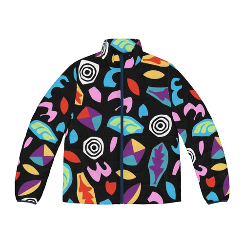 Colorful Stranger Things Eleven's Vintage Puffer Jacket Romper Pattern