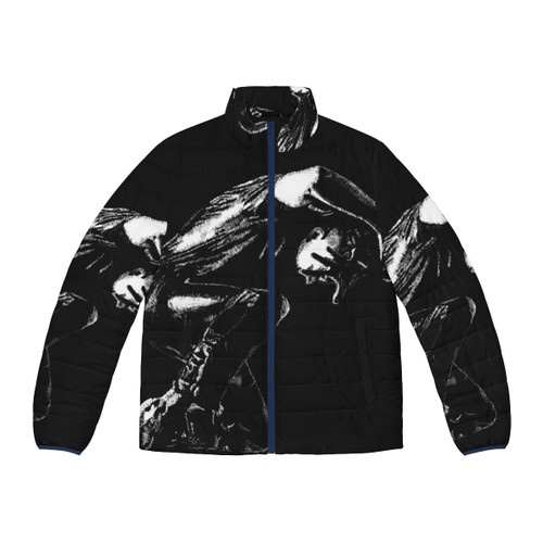 Loic Nottet "Elastic Heart" Puffer Jacket featuring digital art design