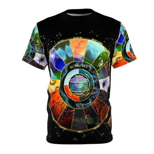 Fantasy world map t-shirt design for Dungeons & Dragons players