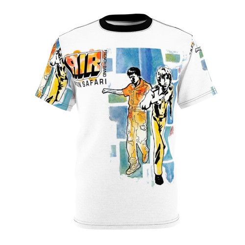 Galaxy print t-shirt featuring a moon safari design