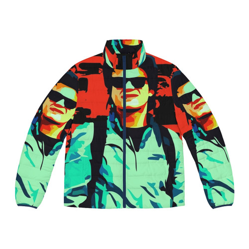 Steve Harrington Stranger Things Puffer Jacket with Eleven character design