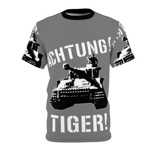 Vintage-style t-shirt depicting a German tank from World War 2
