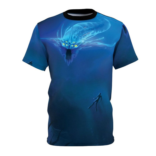Subnautica inspired Ghost Leviathan deep sea creature graphic t-shirt