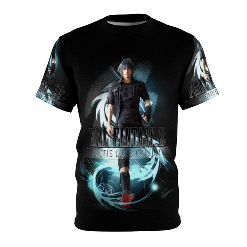 Anime-inspired t-shirt featuring Noctis Lucis Caelum from the popular video game Final Fantasy XV