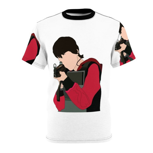 Money Heist-inspired T-shirt featuring characters like Tokyo, Berlin, and Nairobi