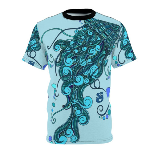 Psychedelic jelly fish design on a t-shirt, inspired by the band String Cheese Incident and their Colorado roots.