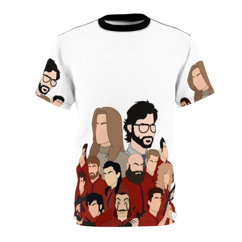Money Heist Inspired T-shirt with Cast Characters