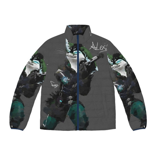 Rexouium Puffer Jacket featuring Half Life Alyx game design