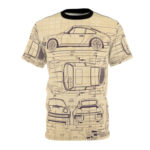 Porsche 911 Blueprint T-Shirt