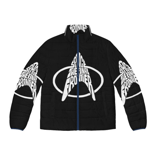 Star Trek Uhura Puffer Jacket - Sci-Fi Inspired Fashion with Vector Lineart Design