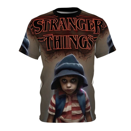 Stranger Things inspired fan art design printed on a high-quality t-shirt
