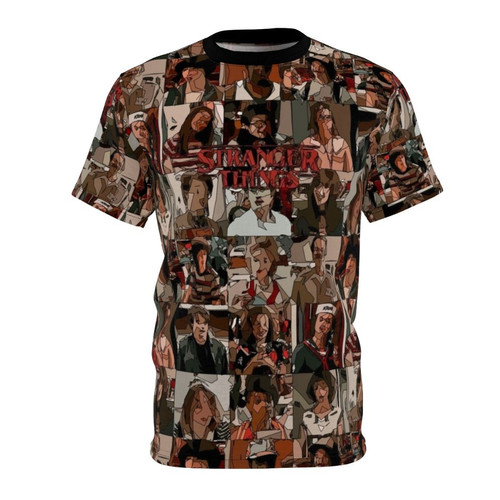 Stranger Things fan art design on a high-quality t-shirt