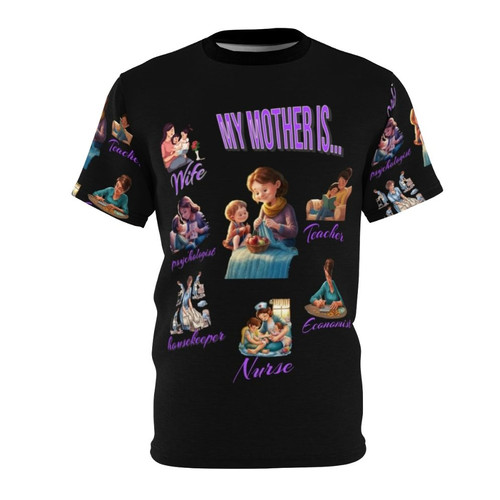 Hardworking mom superhero t-shirt for women