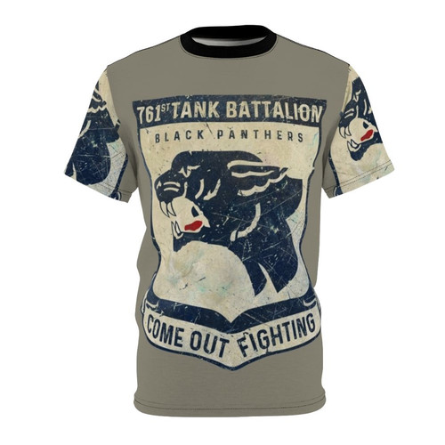 Vintage 761st Tank Battalion Military Emblem T-Shirt