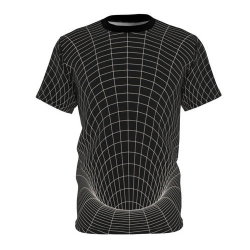 Sci-Fi Space T-Shirt with Event Horizon Design, Featuring Wormhole, Black Hole, and Astronomy Graphics