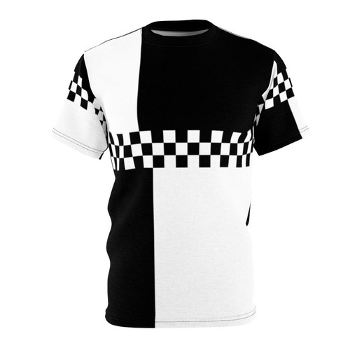 Mod Ska Inspired Black and White Graphic T-Shirt