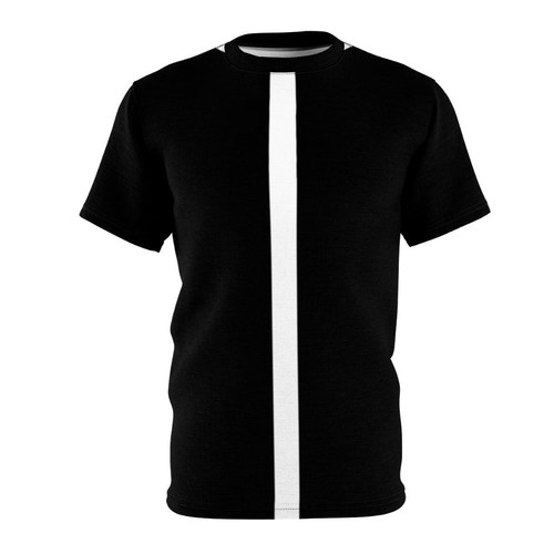 Retro 60s mod pattern black and white graphic t-shirt