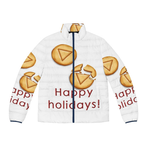 Squid Game Netflix Korean Series Puffer Jacket with Holiday Design