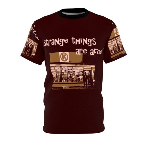 Quirky Bill and Ted inspired all-over-print t-shirt featuring pop culture references from the classic 80s/90s comedy films.