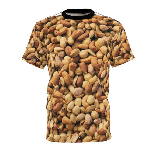 Assorted mixed nuts graphic design on a t-shirt