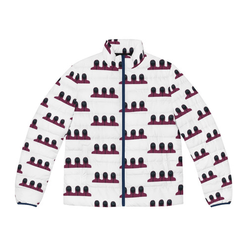 Squid Game Workers Puffer Jacket with Squid Game Characters and Logo