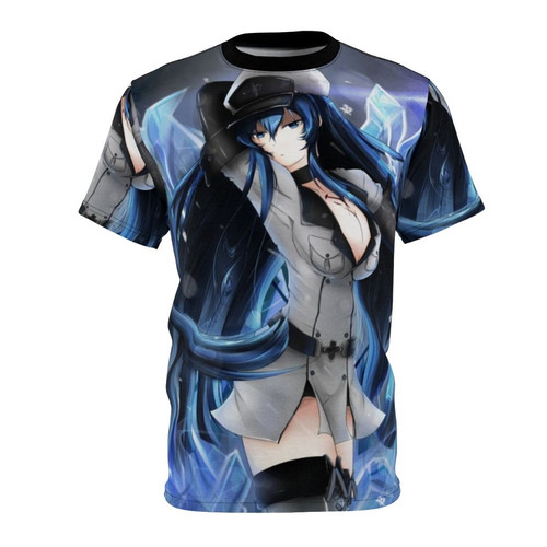 Esdeath the Empire's General from Akame ga Kill Anime Character T-shirt
