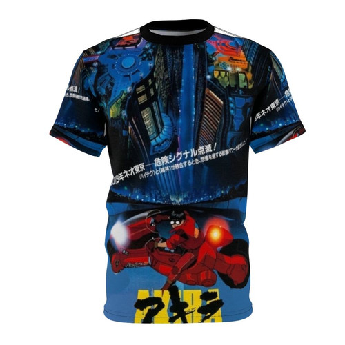 Cyberpunk-inspired AOP t-shirt featuring Akira-style design elements